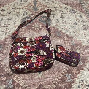 Vera Bradley Crossbody Purse With Wallet